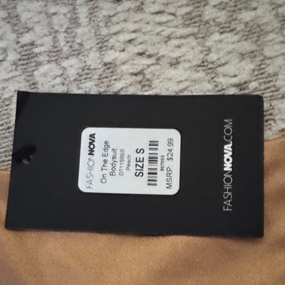 Fashion Nova Tan On The Edge Bodysuit - Picture 2 of 4